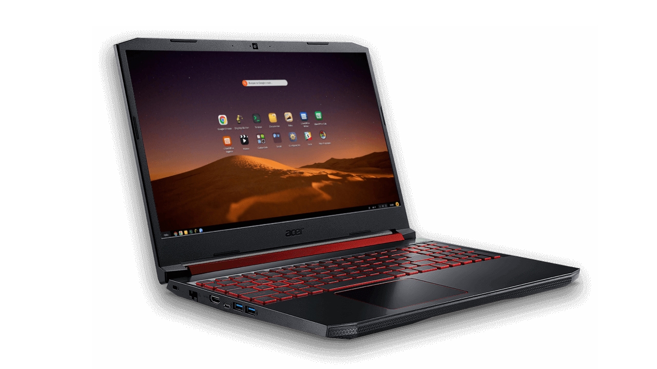 Esse modelo do Acer Nitro 5 tem processador da Intel de nona geração