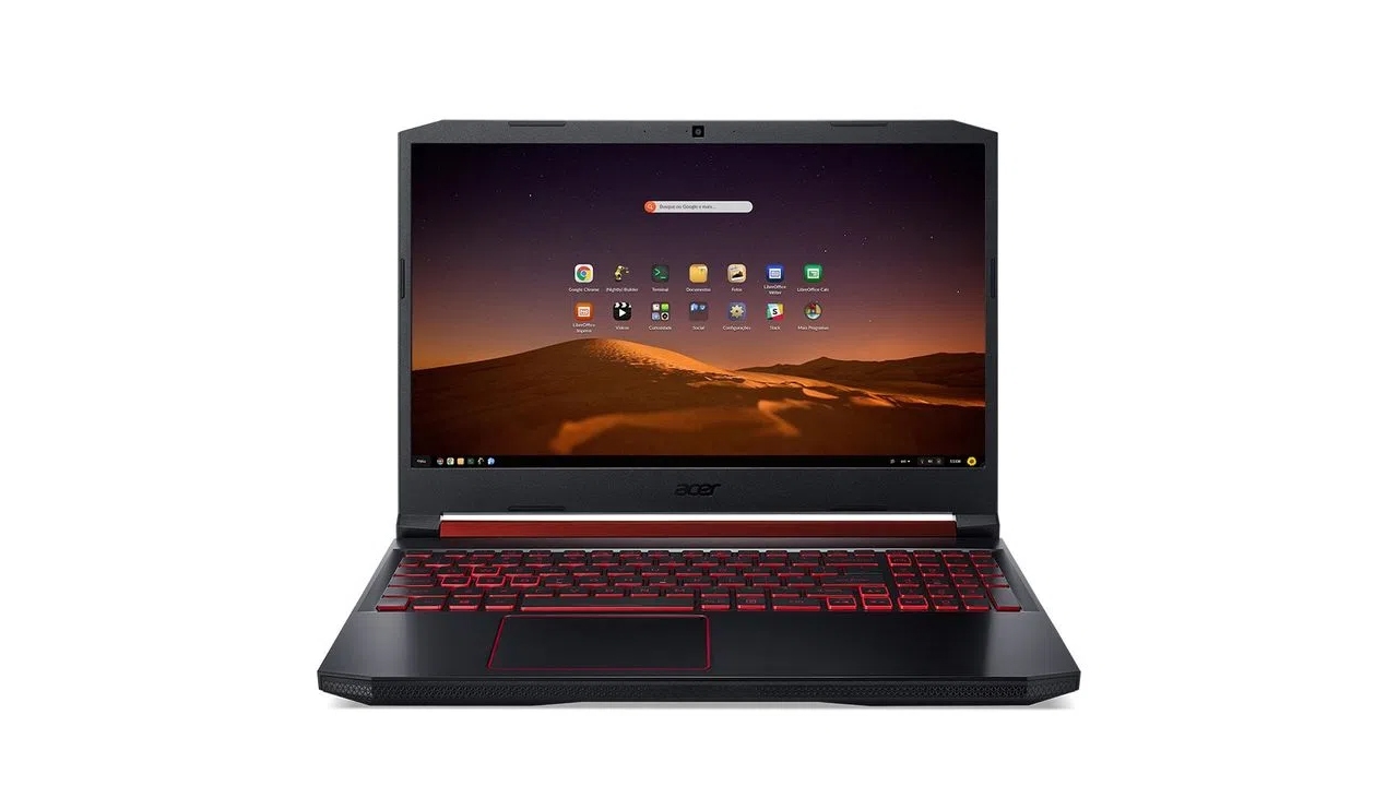 A tela do Acer Nitro 5 tem resolução Full HD