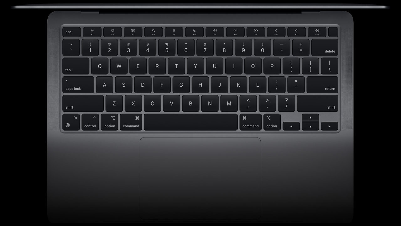 Teclado e touchpad do MacBook Air M1