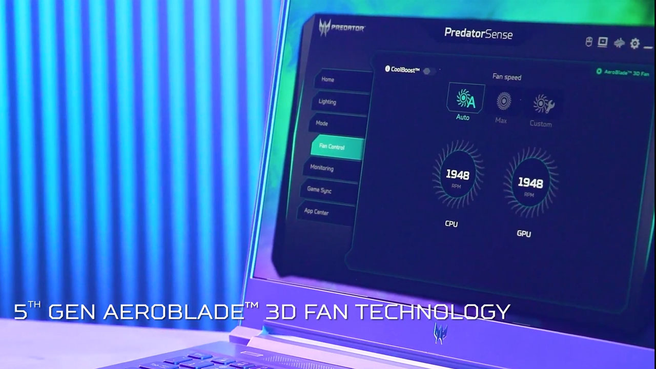 O Acer Predator Triton 300 tem refrigeração aprimorada com fan Aeroblade 3D