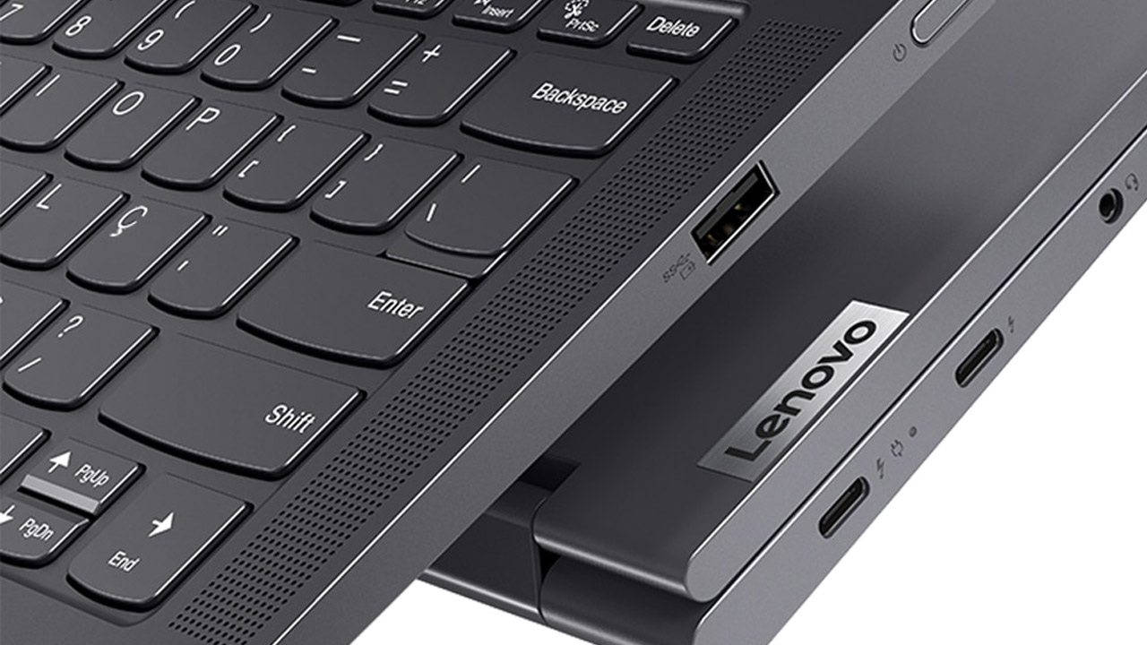 Conexões USB do Lenovo Yoga 7i