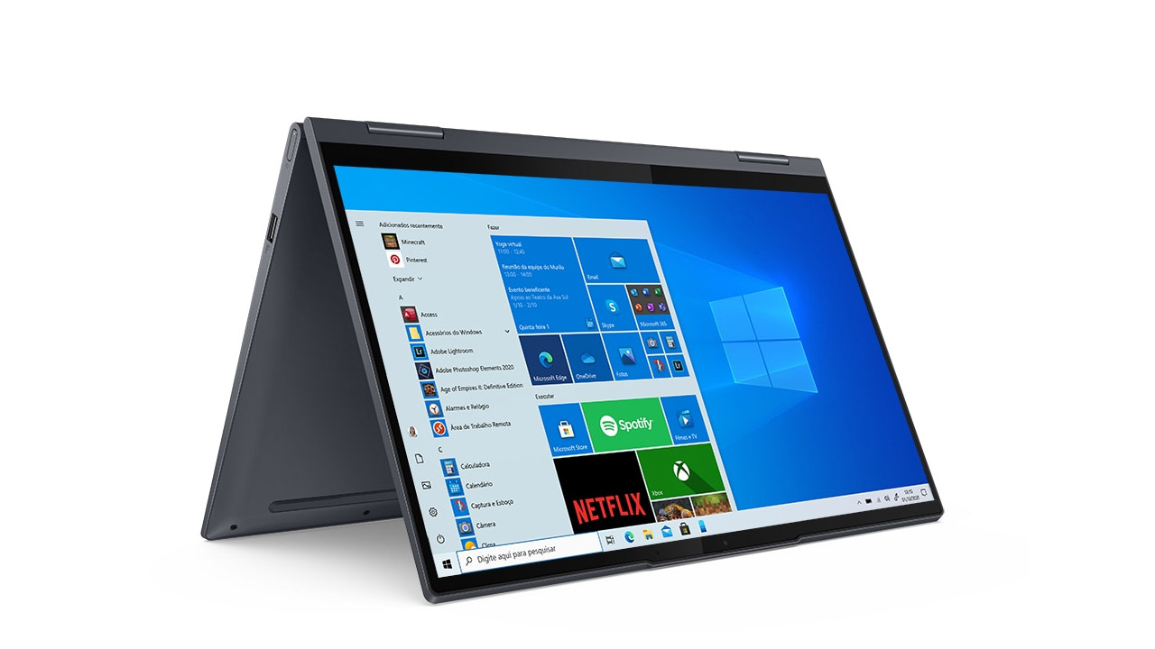 O Lenovo Yoga 7i tem bateria com autonomia de 16 horas