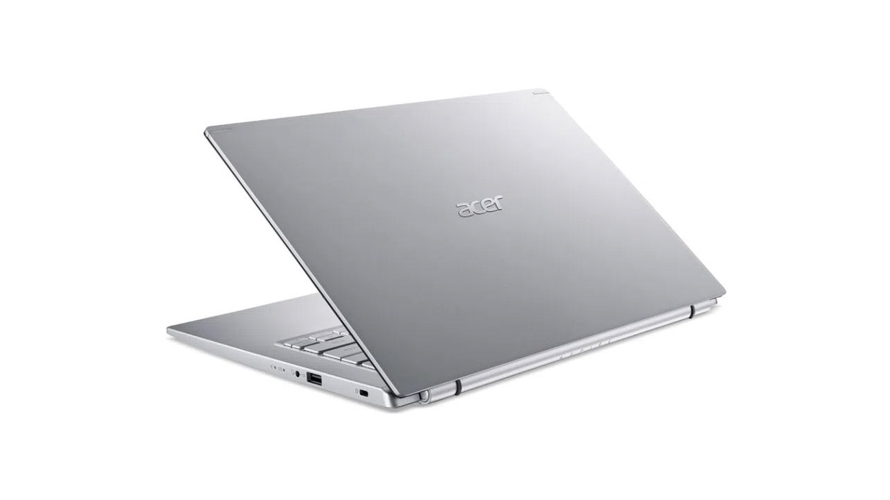 O Acer Aspire 5 A514-54-564X tem acabamento em metal na tampa