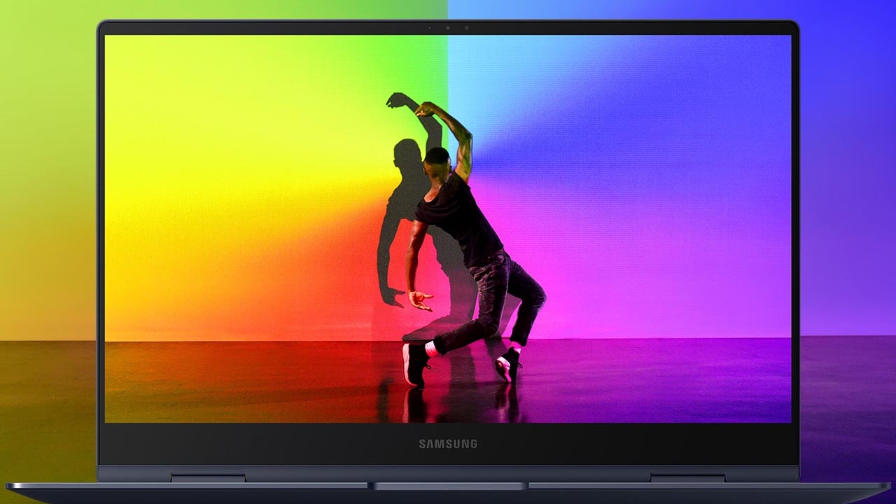 O Galaxy Book Pro 360 possui tela touchscreen Super AMOLED